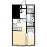 シャルール 1LDKの間取り