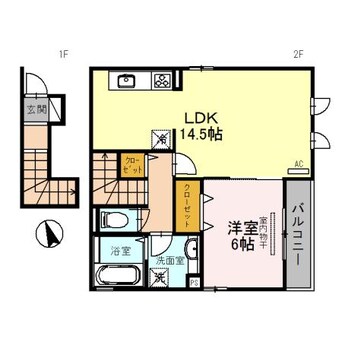 間取図 カーサ　アリーヴォⅢ