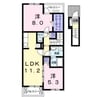 ピュアストリームＡ 2LDKの間取り