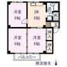シティハイツあすなろＢ 3DKの間取り