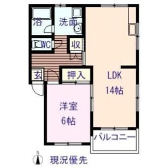 間取図 コーポ清水Ⅱ