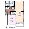 コーポ清水Ⅱ 1LDKの間取り