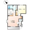 ヘップバーン 1LDKの間取り