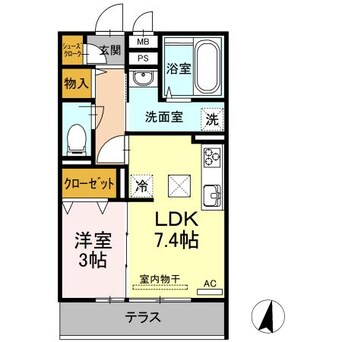 間取図 プレジール手城