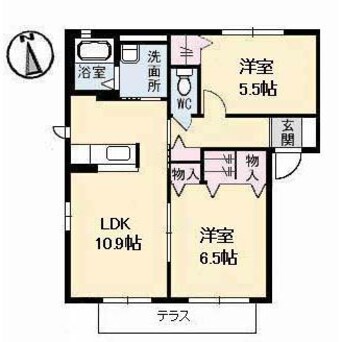 間取図 アルファパーク　B棟