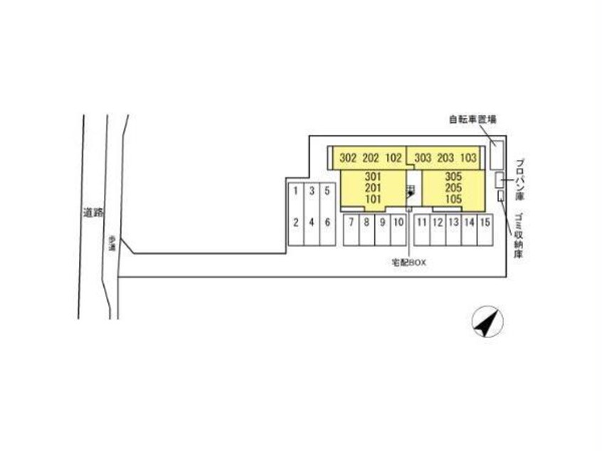 配置図 D-residence多治米N