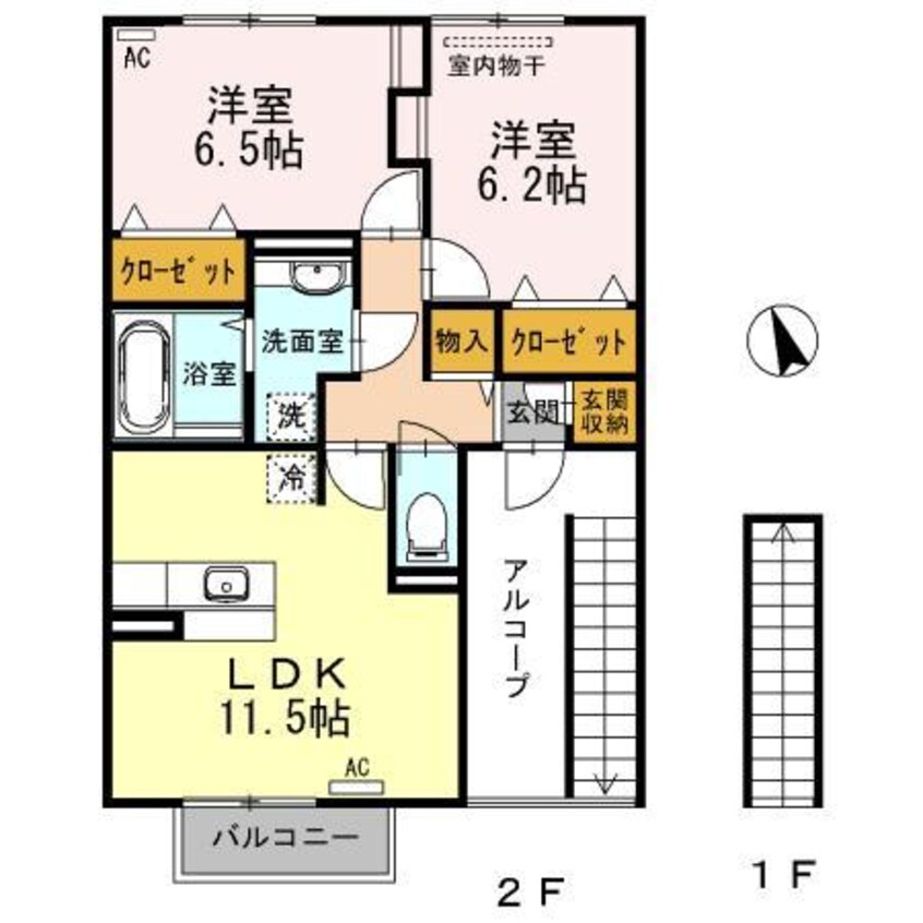 間取図 クレエ曙