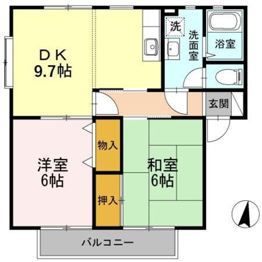 間取図 パレス新浜　Ａ棟