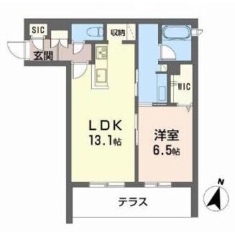 間取図 ソール　デ　リーブル　西町