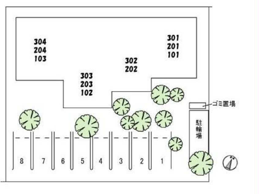 配置図 ソール　デ　リーブル　西町