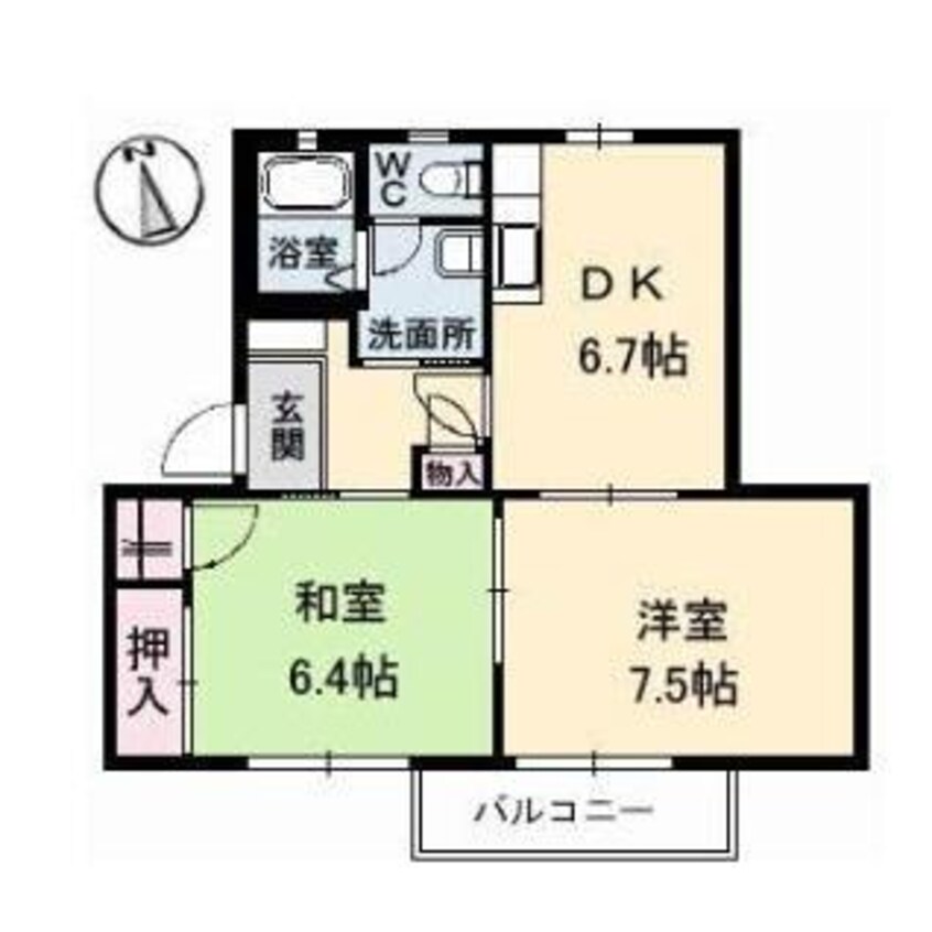 間取図 ディアス山手　Ｅ棟