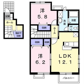 間取図 グランドールA（引野町南）