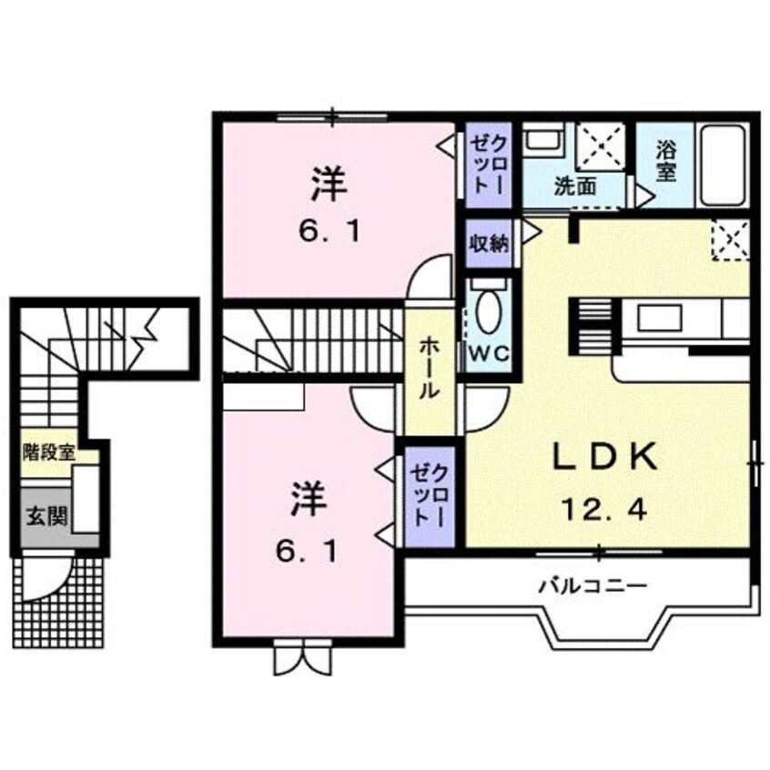 間取図 プラムガーデンD