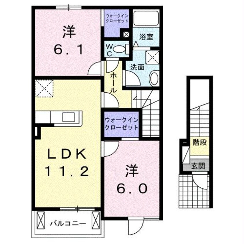 間取図 ラシュレⅡ