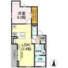 モンペリエ 1LDKの間取り