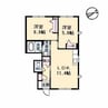 クレスト　壱番館 2LDKの間取り