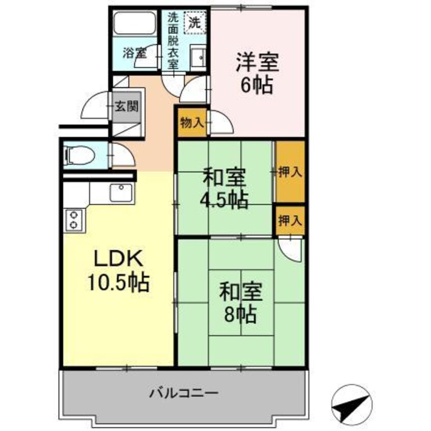 間取図 ローズハイツ川口