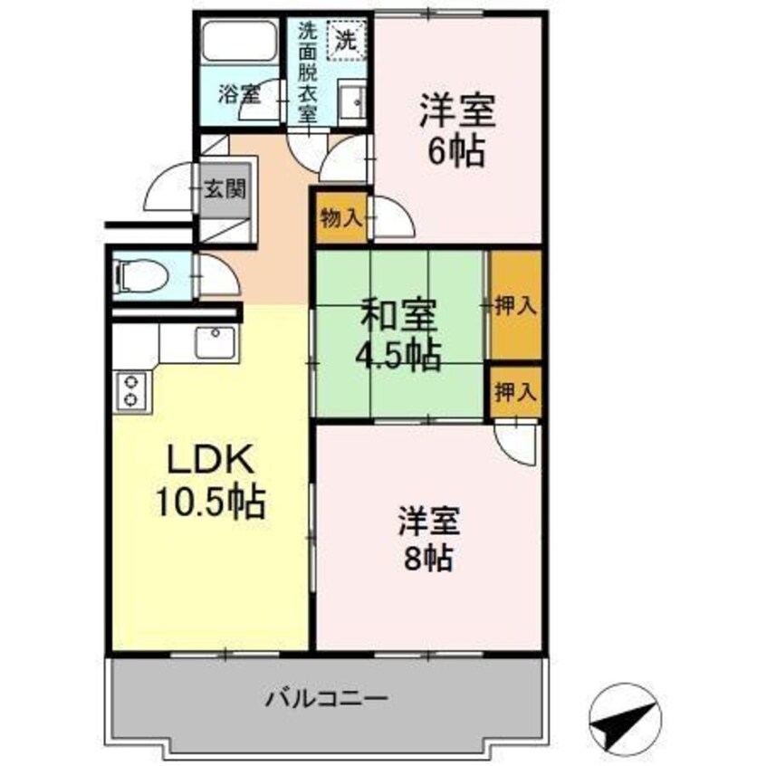 間取図 ローズハイツ川口