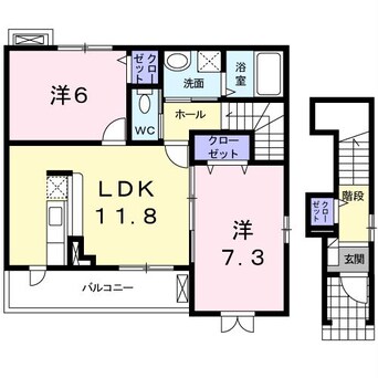 間取図 ナチュラルＭ　Ａ