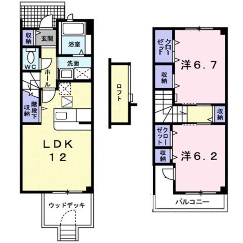 間取図 ヴェネットケイB