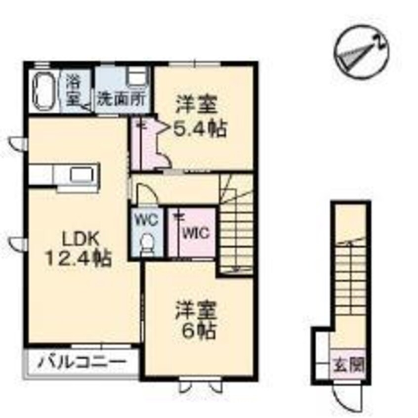 間取図 クレスト　弐番館