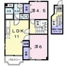 アール・ド・ヴィーヴルA 2LDKの間取り