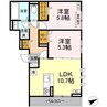D-residence川口B 2LDKの間取り