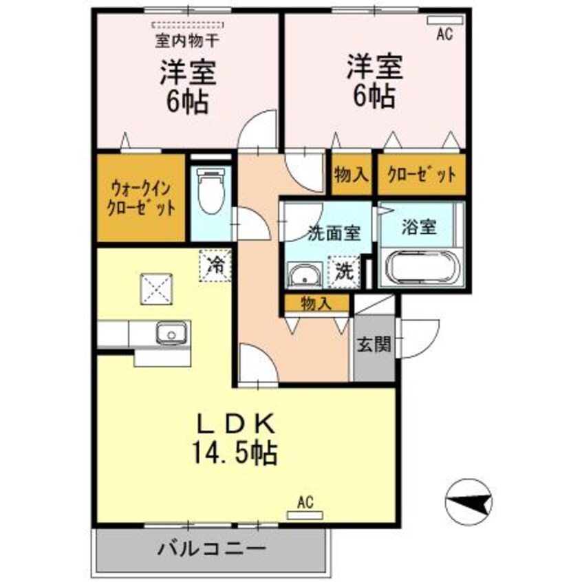 間取図 グレイスコート手城