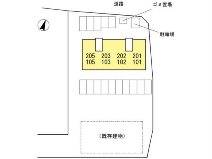 配置図 メルベーユプレイスⅡ