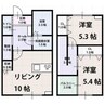 スピネルデュオ 2LDKの間取り