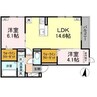 Mon Reve 2025 2LDKの間取り