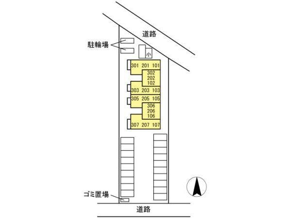 配置図 D-roomトラベシア