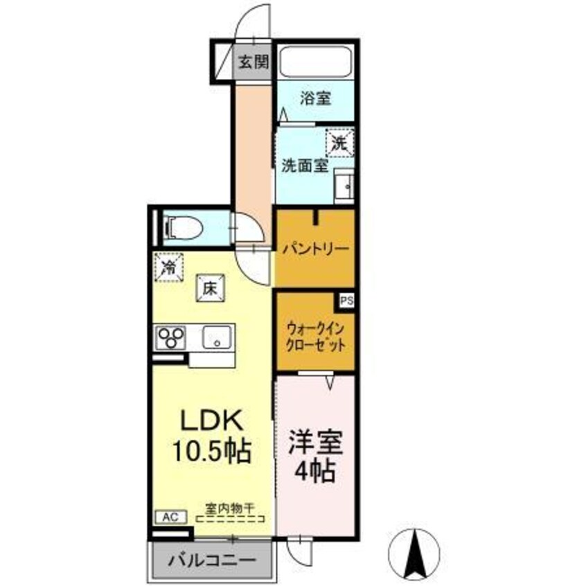 間取図 グランフェリシアK