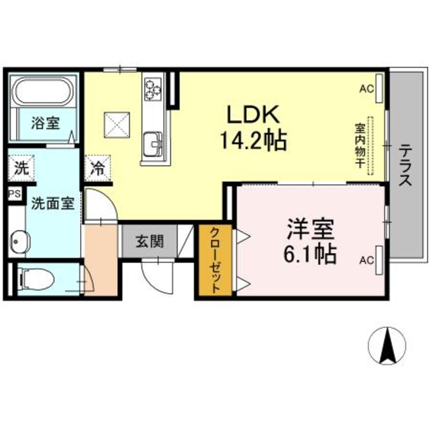 間取図 Sejour木之庄Ⅱ