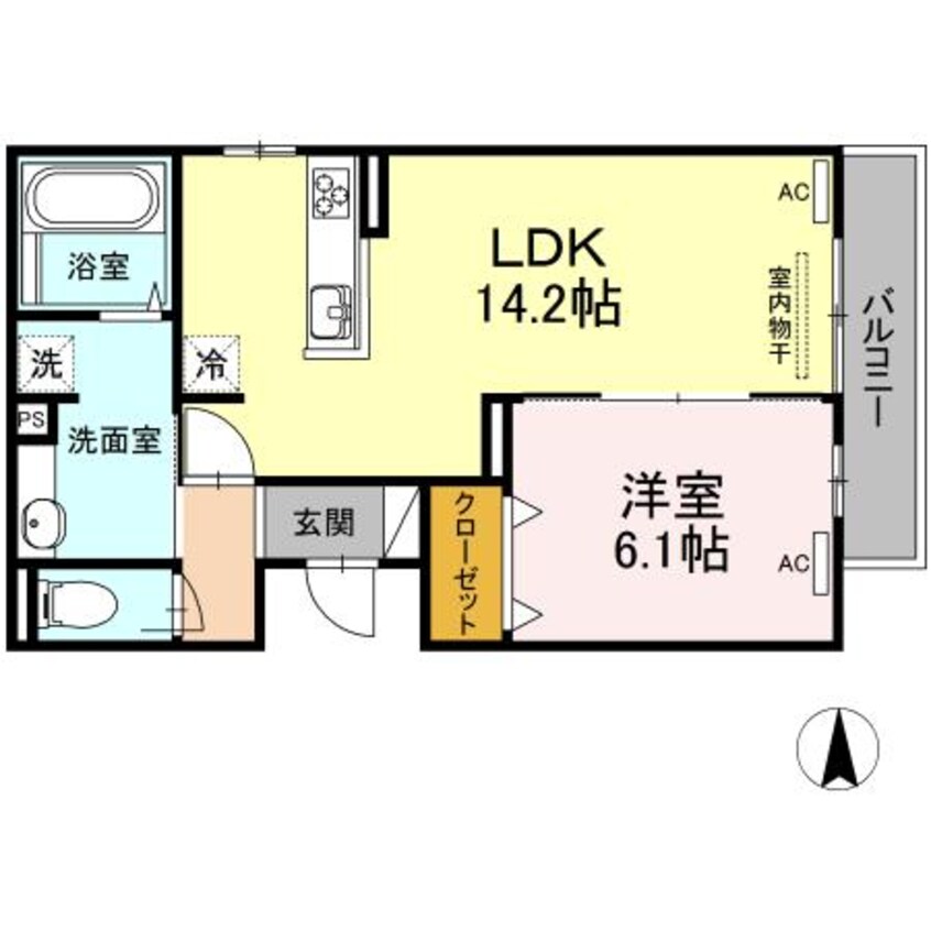 間取図 Sejour木之庄Ⅱ