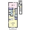 シェーネB 1LDKの間取り