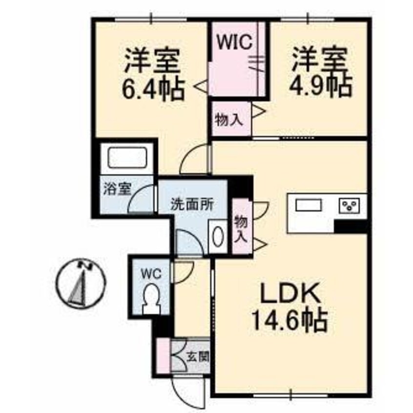 間取図 ブルメゾン　F棟