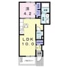 ベル　アンジュ　Ⅰ（高西町） 1LDKの間取り