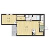 Lien南本庄 1LDKの間取り