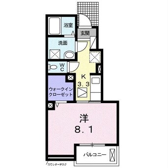 間取図 ラ　プロスペリテ　A