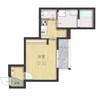 Comfort三吉南 1Kの間取り