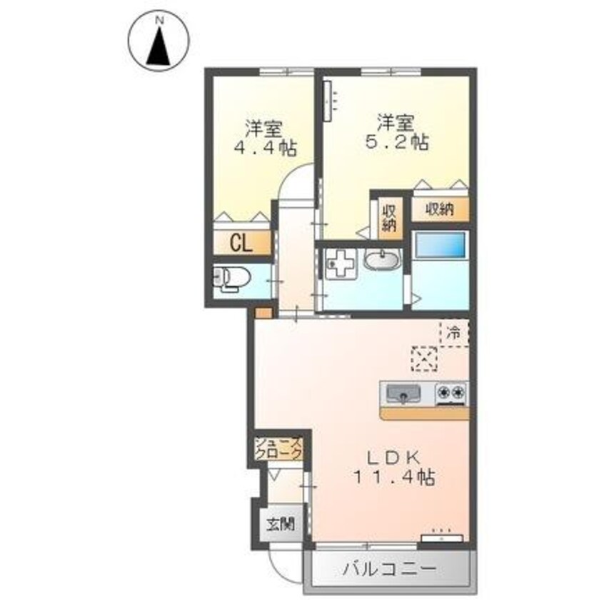 間取図 ル・シャンテノール