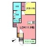 アルデバラン 1LDKの間取り
