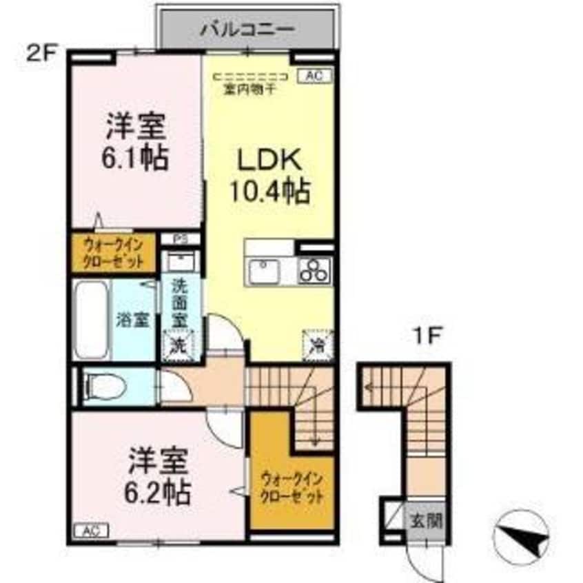 間取図 エスペランサ伍番館