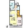 コンフォート　E棟 1LDKの間取り