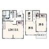 近藤貸住宅 2LDK+Sの間取り