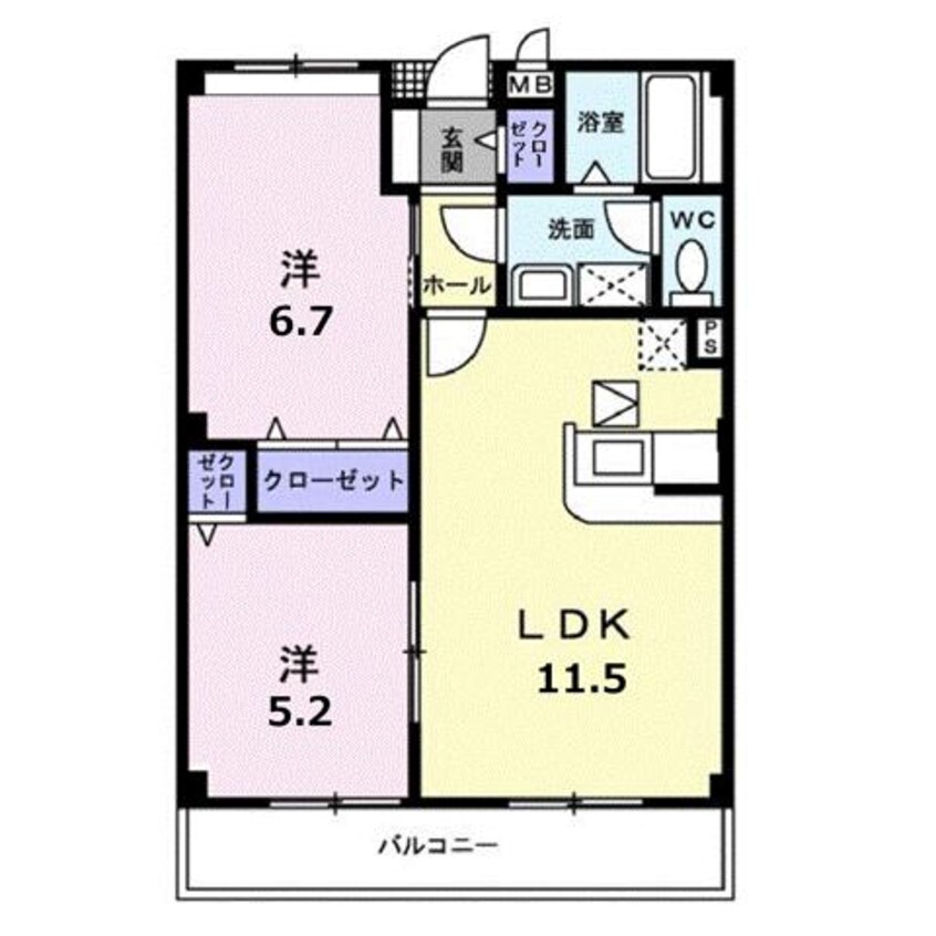 間取図 サンフォレスト（大門町）