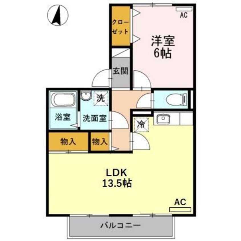 間取図 セジュールシマダ　C棟