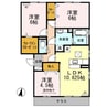 シュペリュール 3LDKの間取り
