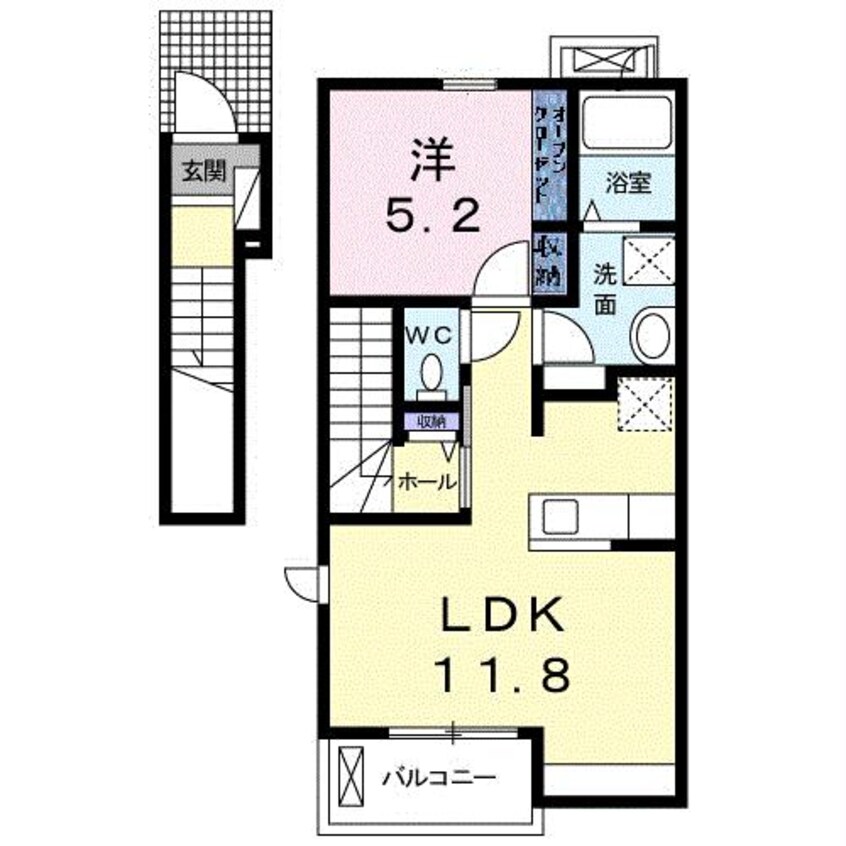 間取図 ロイヤルパレス　横寸